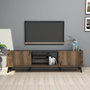 Hanah Home Elegante 1330 Soporte para TV Nogal y Negro